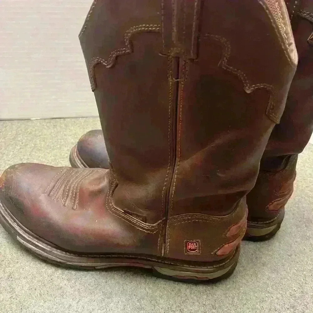Dan Post 69512 Journeyman Safety Work boots, waterproof Sz 10M - Picture 5 of 10